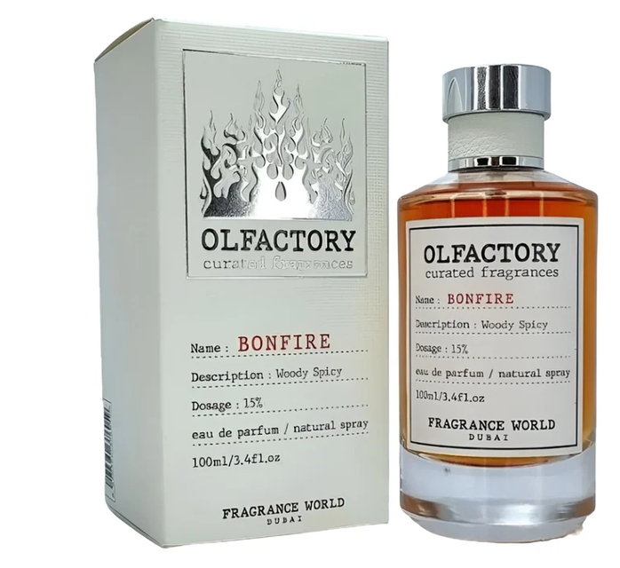 Olfactory Bonfire Fragrance World 100 ml, Apa de Parfum Unisex