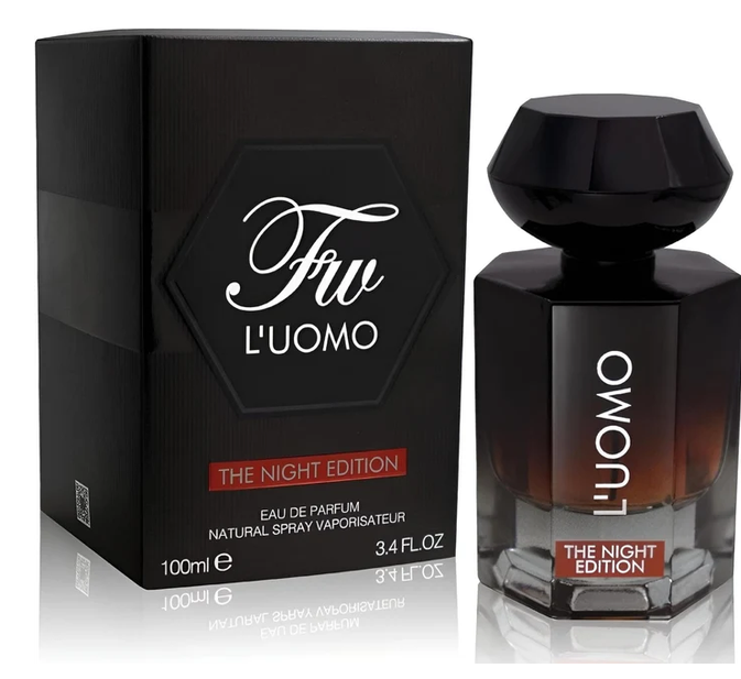 L'Uomo the Night Edition Fragrance World 100 ml, EDP barbat