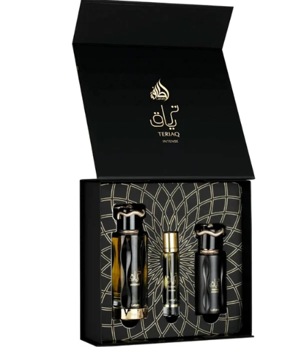 Set Cadou Teriaq Intense 3 pcs EDP 100 ml, Travel 12 ml, Hair Mist 50 ml