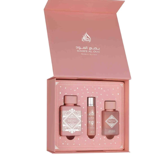 Set cadou Lattafa A Luxurious Badee Al Oud Noble Blush 3 pcs