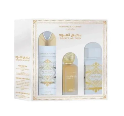 SET LATTAFA BADEE AL OUD HONOR 3 PCS