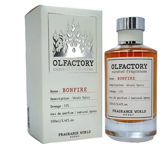 Olfactory Bonfire Fragrance World 100 ml, Apa de Parfum Unisex