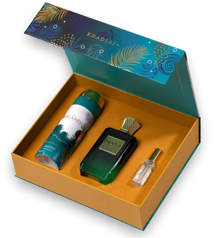Khadlaj Island Set Extract Parfum 100 ml + Body Spray 200 ml + Extract Parfum 10 ml