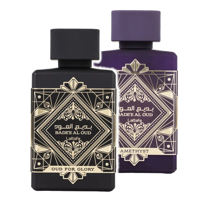 Pachet 1+1 Badee Al Oud 100 ml si Badee Al Oud Amethyst 100 ml edp by Lattafa