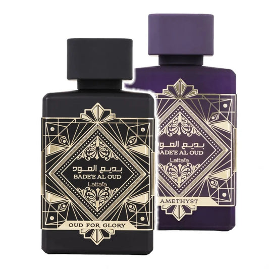 Pachet 1+1 Badee Al Oud 100 ml si Badee Al Oud Amethyst 100 ml edp by Lattafa