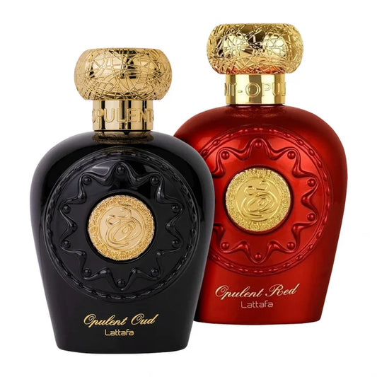 Pachet 1+1 Opulent Oud 100 ml si Opulent Red 100 ml by Lattafa