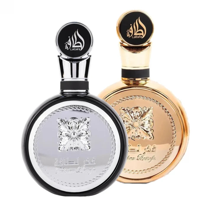 Pachet 1+1 Fakhar Man 100 ml si Fakhar Gold 100 ml edp by Lattafa